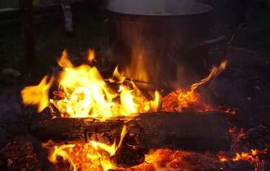 Feuer machen und Spachteln